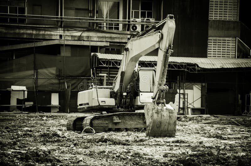 1,176 Black White Excavator Stock Photos Free & RoyaltyFree Stock