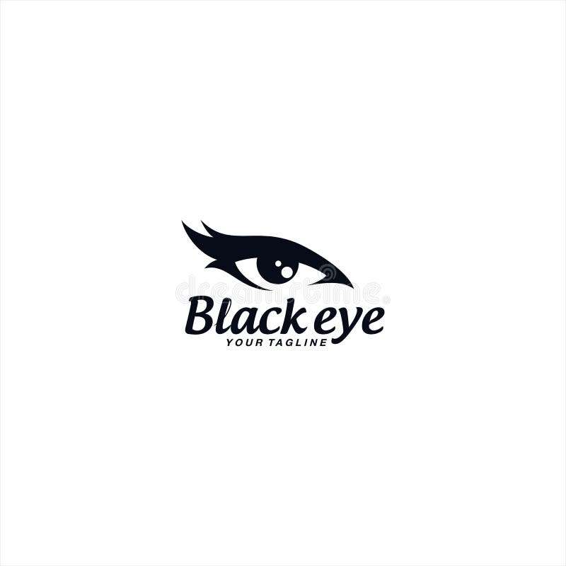 Black Eye Logo Design Template Stock Vector Illustration of eyeball, identity 232668510