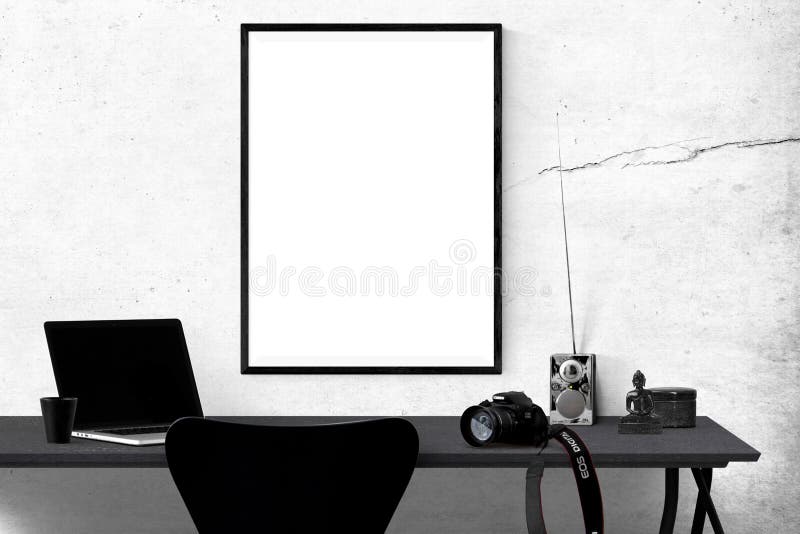 Black And White, Furniture, Interior Design, Table Picture. Image