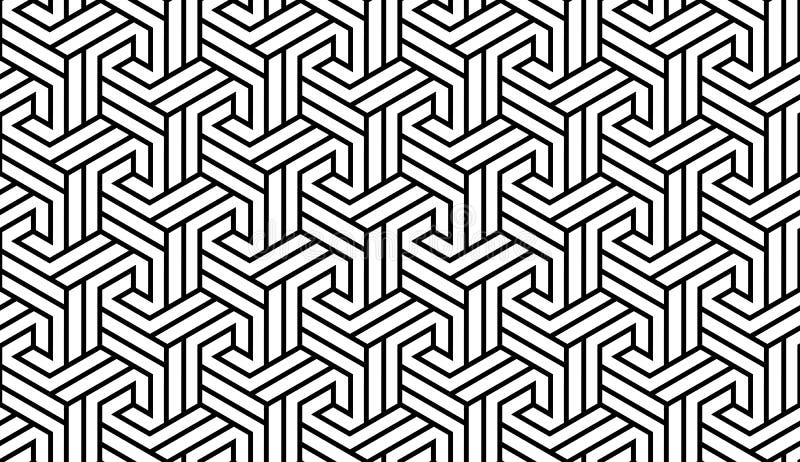 Black and White Geometric Pattern