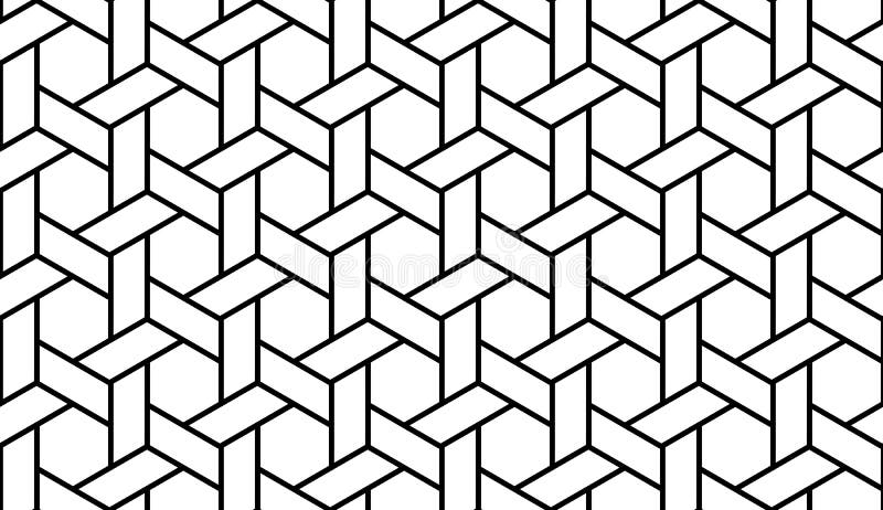 Black and White Geometric Pattern