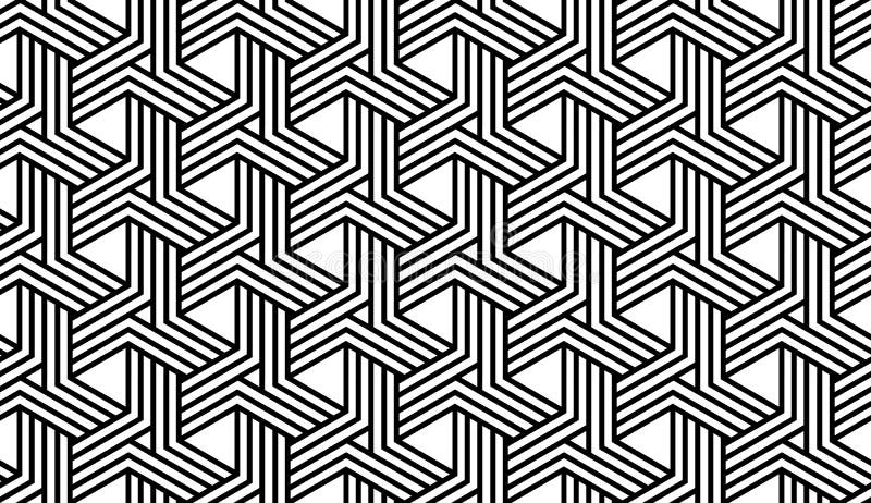 Black and White Geometric Pattern