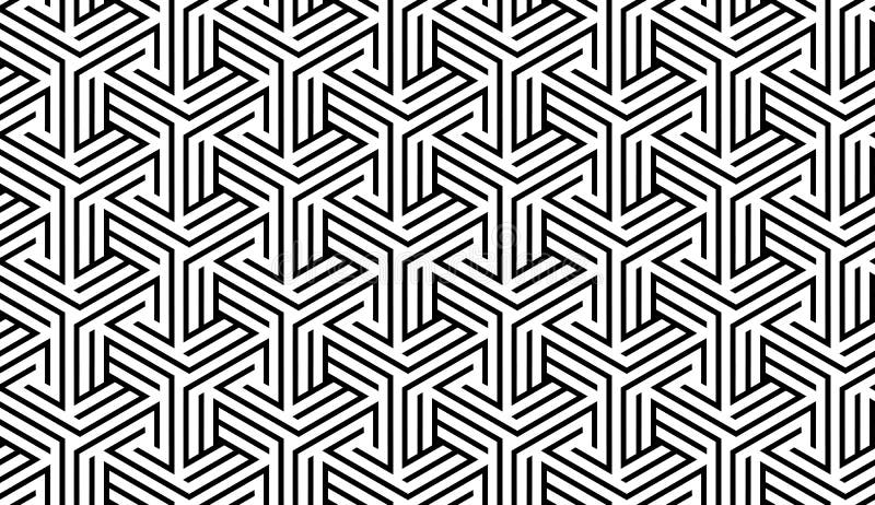 Black and White Geometric Pattern