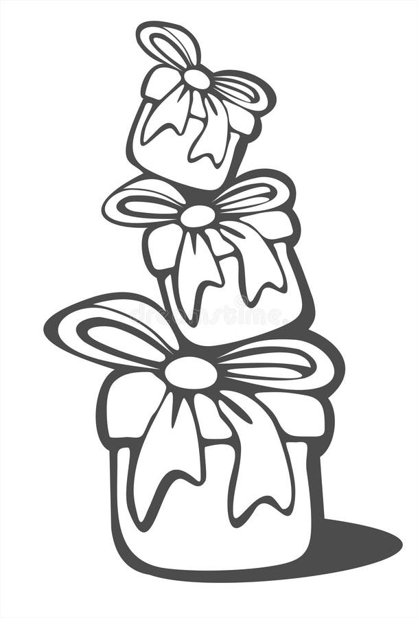 Blackandwhite Gift Boxes Royalty Free Stock Photo Image 3761005