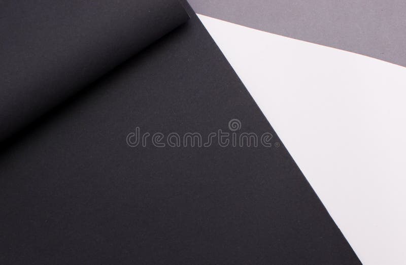 Black, White and Gray Abstract Background with Copy Space Stock Photo
