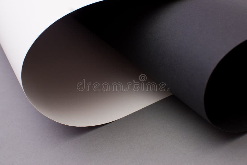 Black, White and Gray Abstract Curved Background, Wallpaper Stock Photo