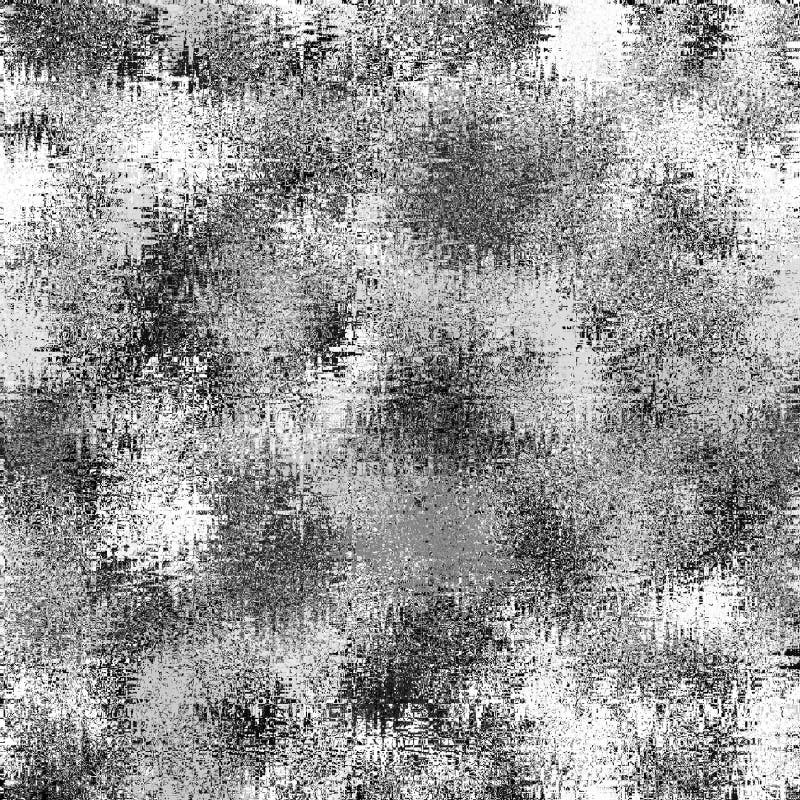 Black,white,grey Background with Chaotic Grunge Square Elements Stock Illustration