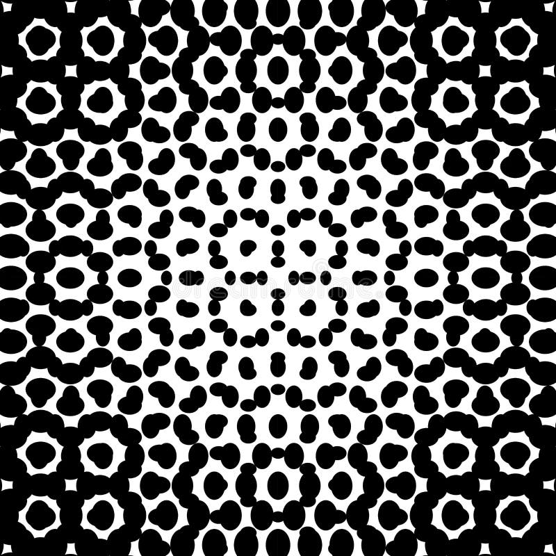 Black and White Halftone Background Stock Vector Illustration of