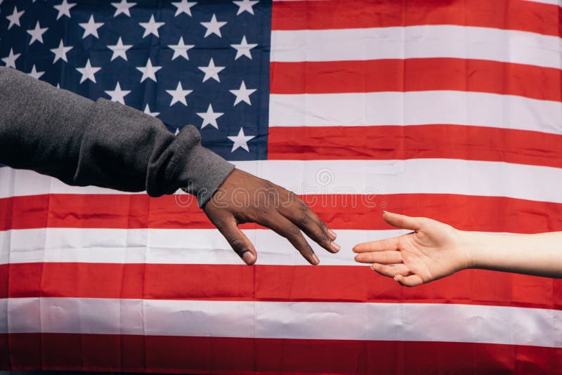 Africanamerican Man In Red Yellow Green Colors Over Black Background With American  Flag Black History Month Stock Photo Picture And Royalty Free Image  Image 198371315