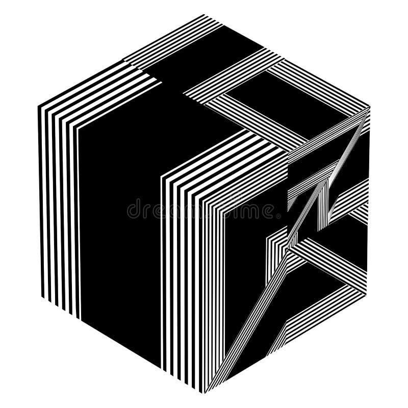 Black and White Hexagon Pattern Vector Stock Vector - Illustration of