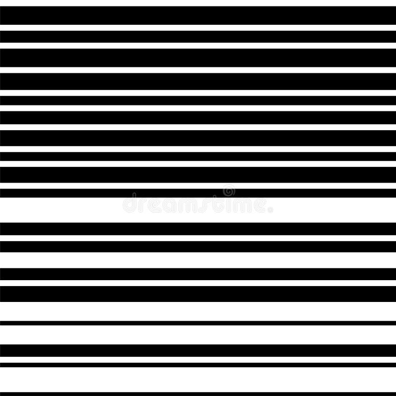 Black and White Horizontal Stripes Abstract Background Stock