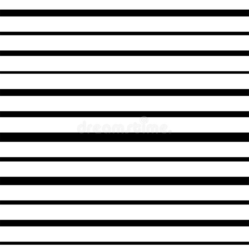 Black and White Horizontal Stripes Abstract Background Stock