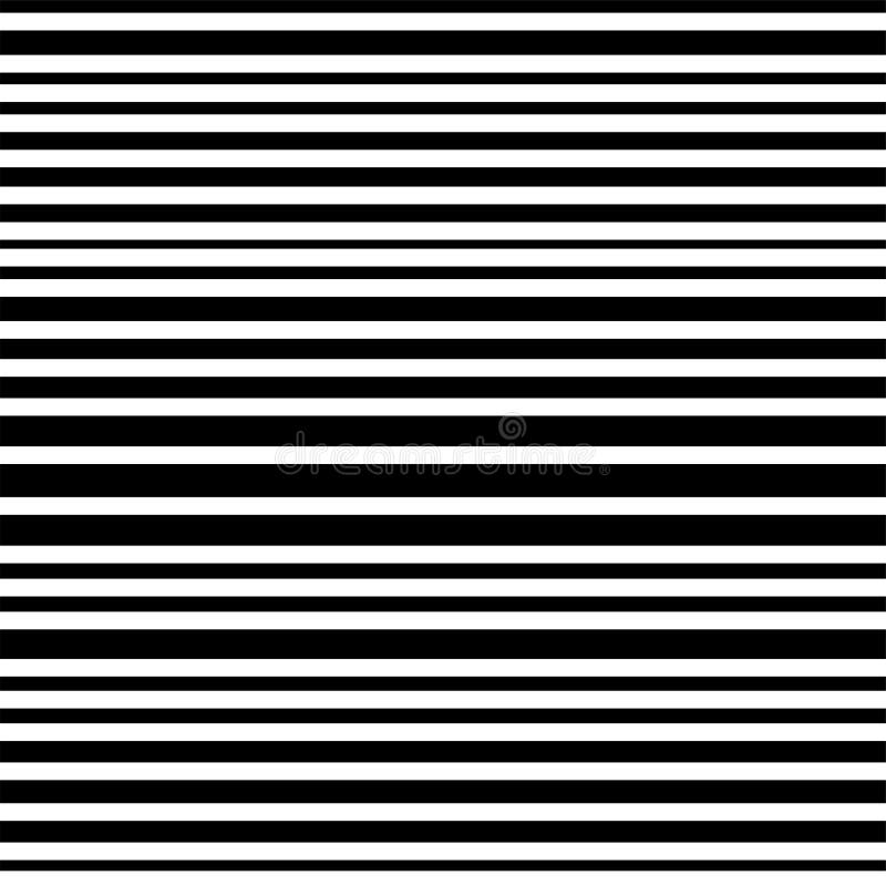 Black and White Horizontal Stripes Abstract Background Stock