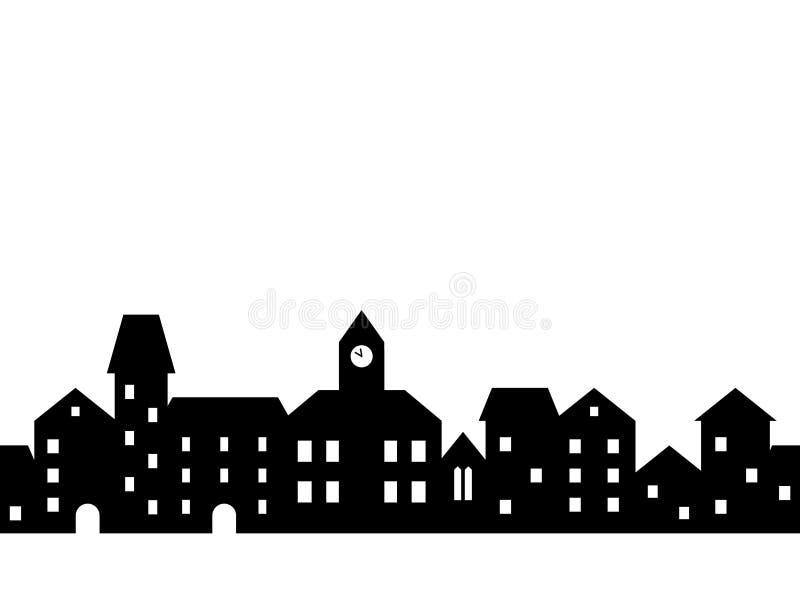 Small Town stock vector. Illustration of cityscape, cartography - 41332707