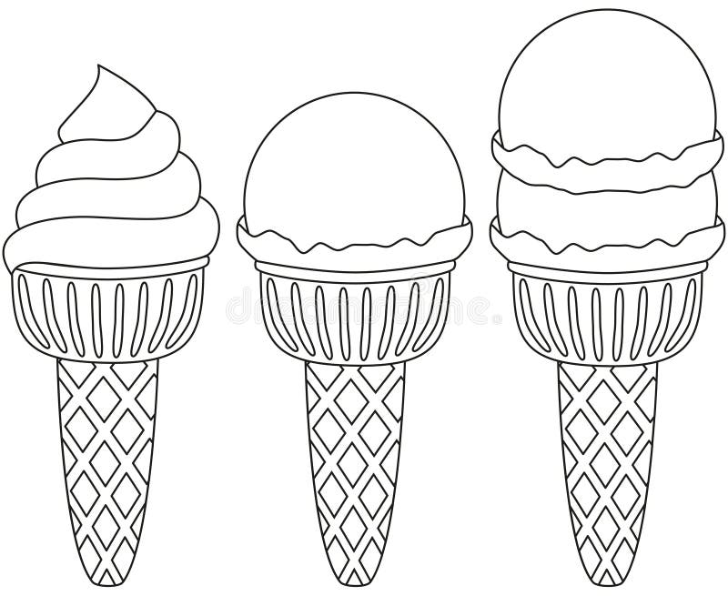 Download Black White Ice Cream Cone Stock Illustrations 4 791 Black White Ice Cream Cone Stock Illustrations Vectors Clipart Dreamstime