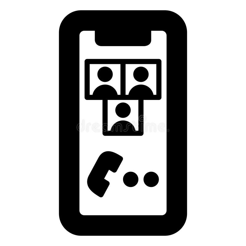 Group Call stock illustration