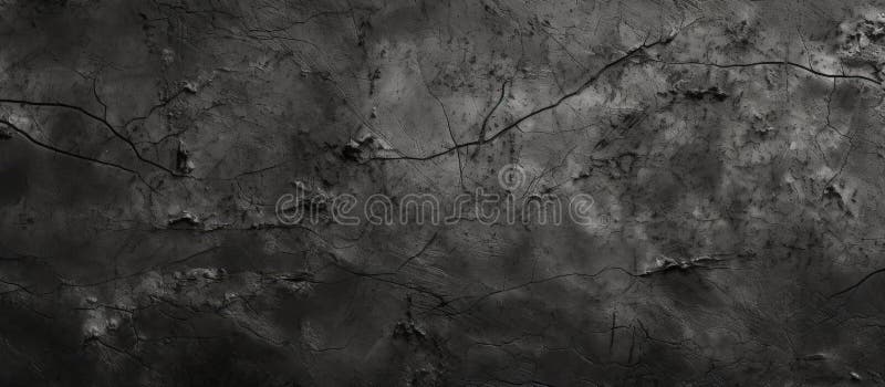 A black and white image showcasing the intricate pattern of a cracked wall stock image
