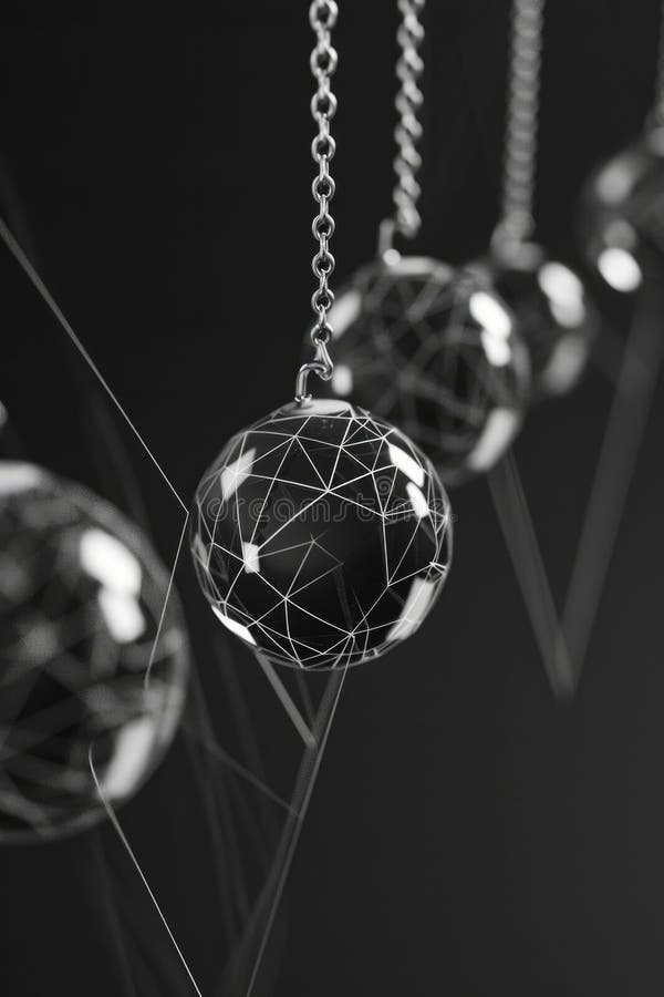 Black and white image of various balls, suitable for sports or game concepts vector illustration