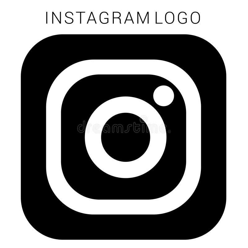 Instagram Logo With Vector Ai File Squared Black White