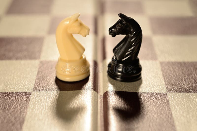 Love couple or Enemy confrontation Chessmen checkered board