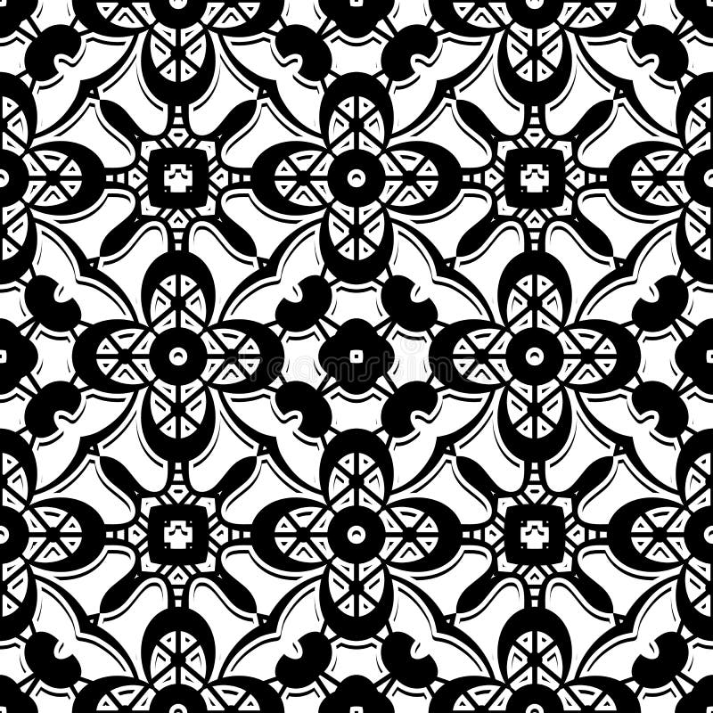 Black and White Lace Pattern Stock Vector Illustration of handmade