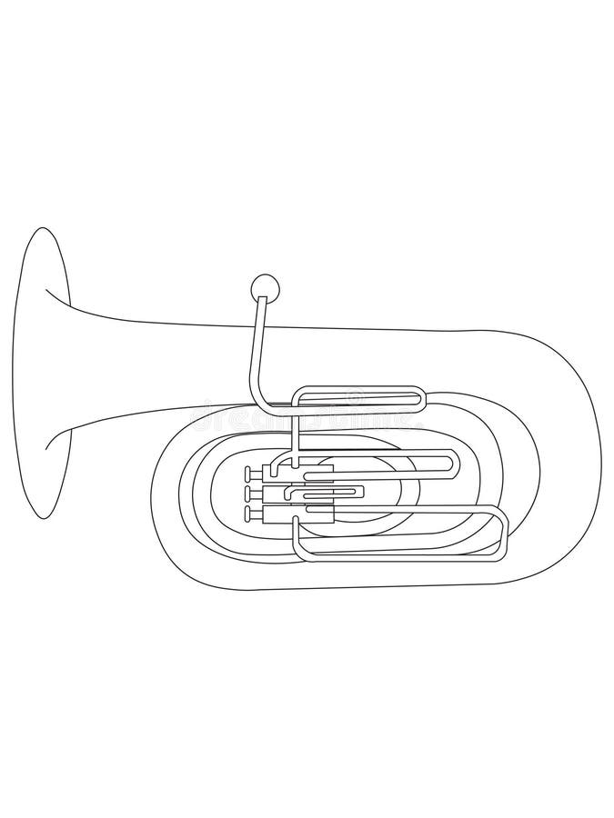35+ Ideas For Tuba Instrument Drawing Easy | Invisible Blogger