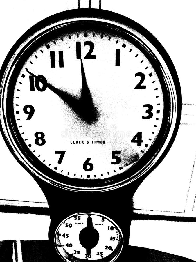 Ticking Clock Fire Version 3D Render Stock Illustration Illustration