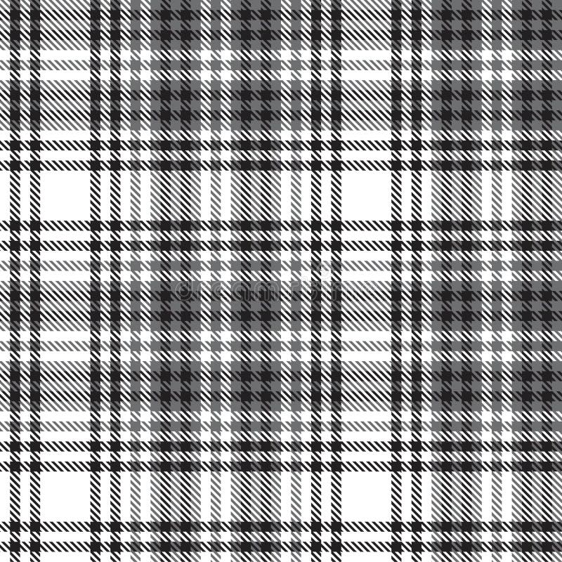 Black and White Ombre Plaid Textured Seamless Pattern Stock Vector ...