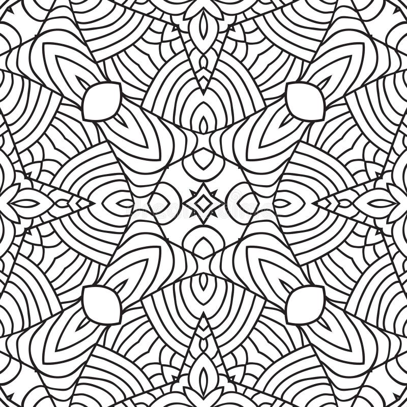 Black and white oriental pattern