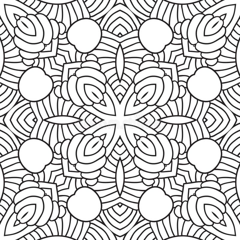 Black and white oriental pattern