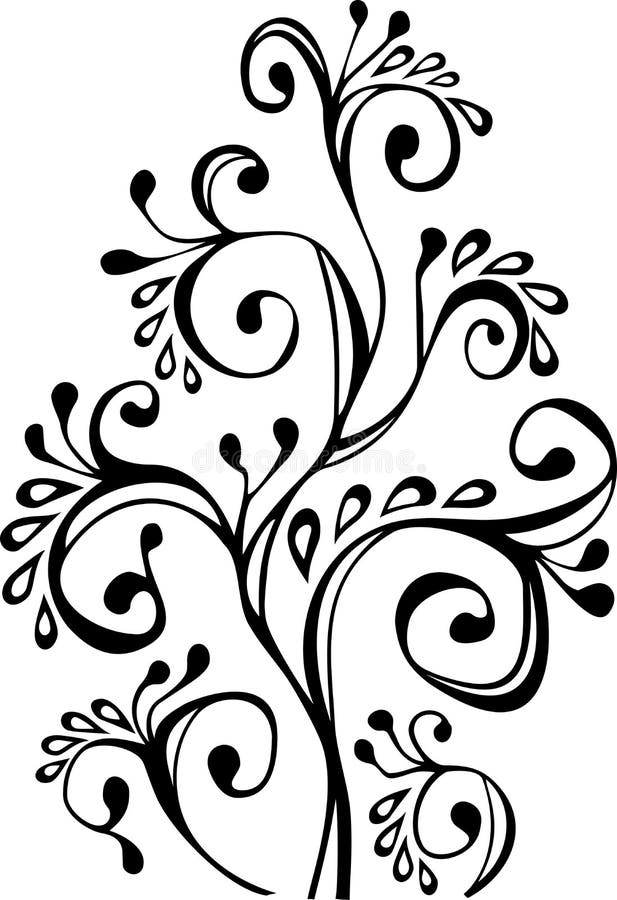 Black And White Ornament Picture. Image 14047315