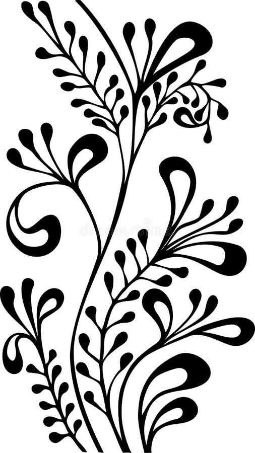 Black and white ornamental vector ornament