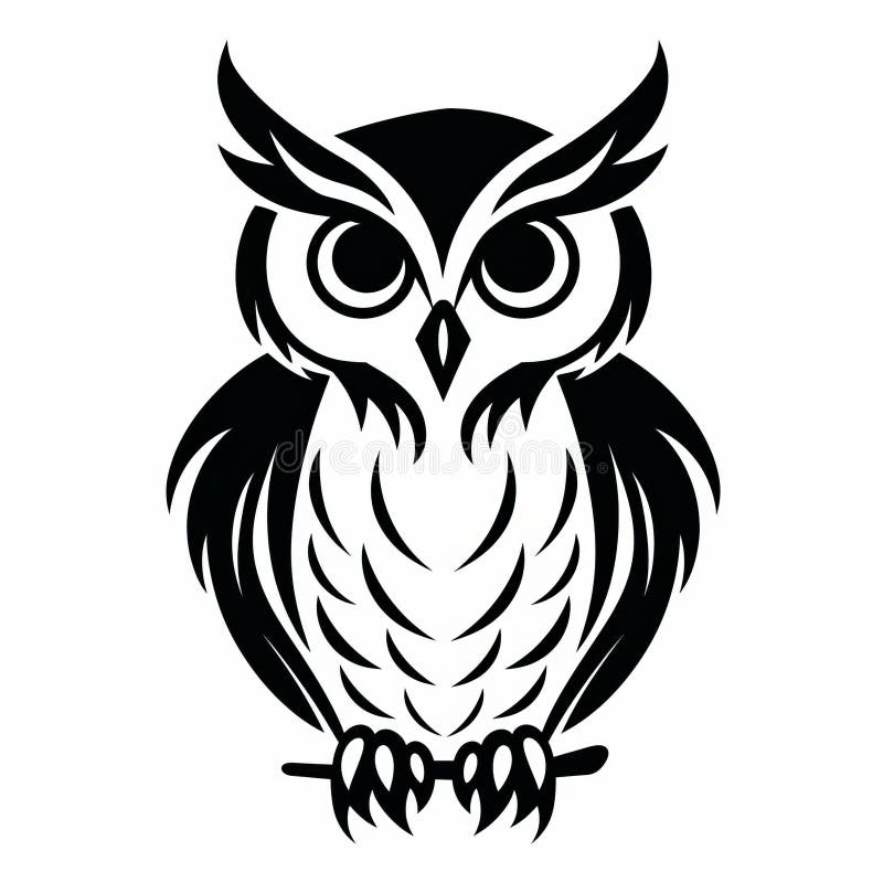 Owl Stencil Tattoo | Owl tattoo design, Owl tattoo drawings, Animal tattoos