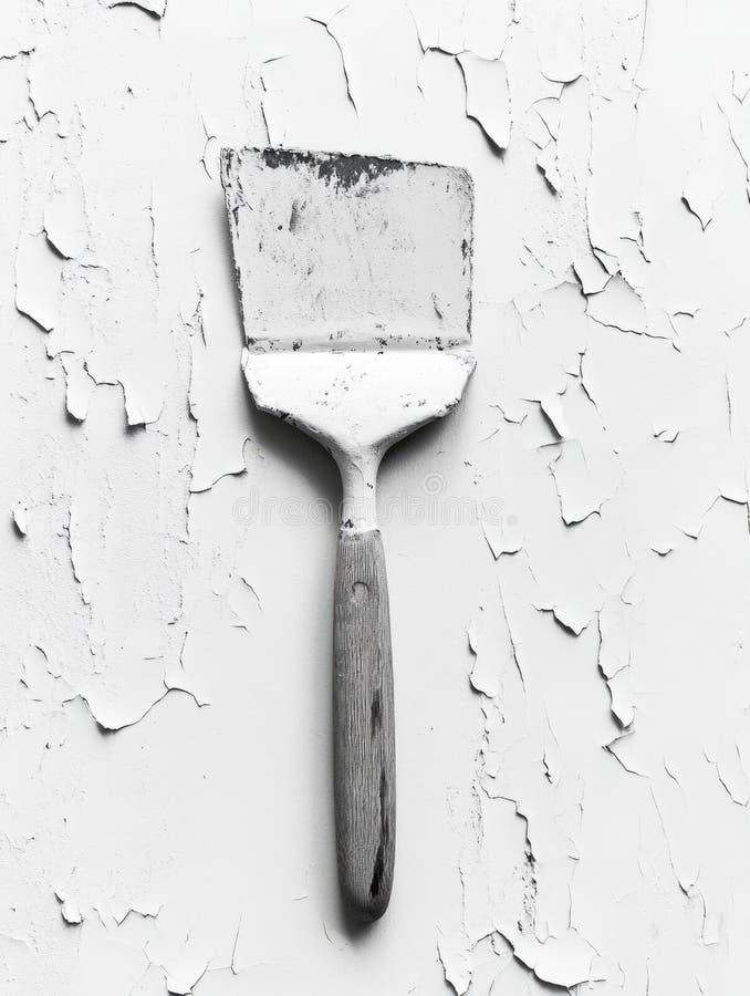 Close-up shot of paint brush in grayscale. Retro grayscale paint stock images, royalty-free photos and pictures