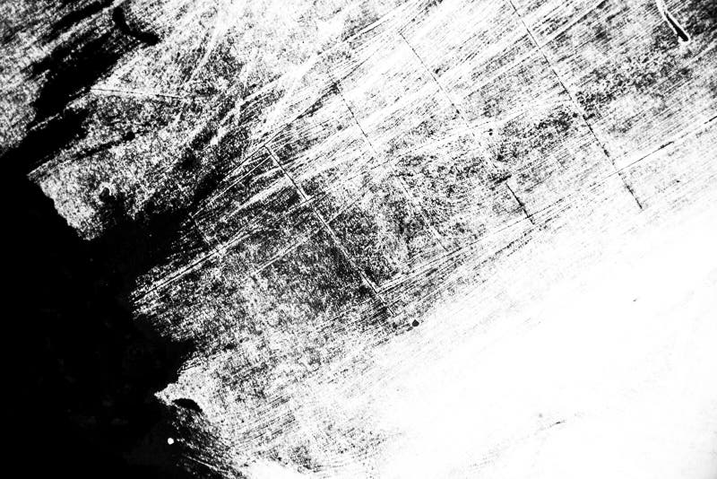 Black and White Paint Brush Strokes Background Stock Illustration