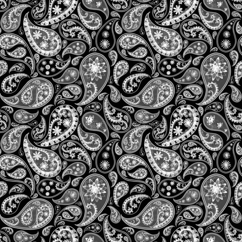 Black And White Paisley Desktop Background