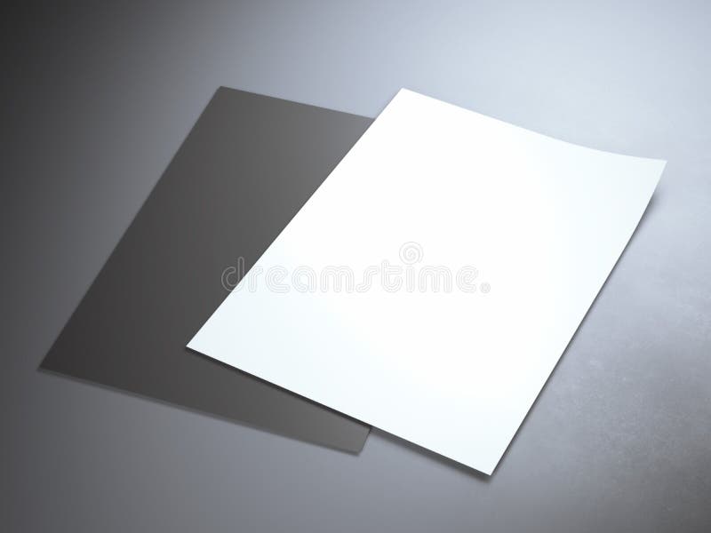 Black and White Paper Sheets Stock Photo Image of curl, clean 62690752