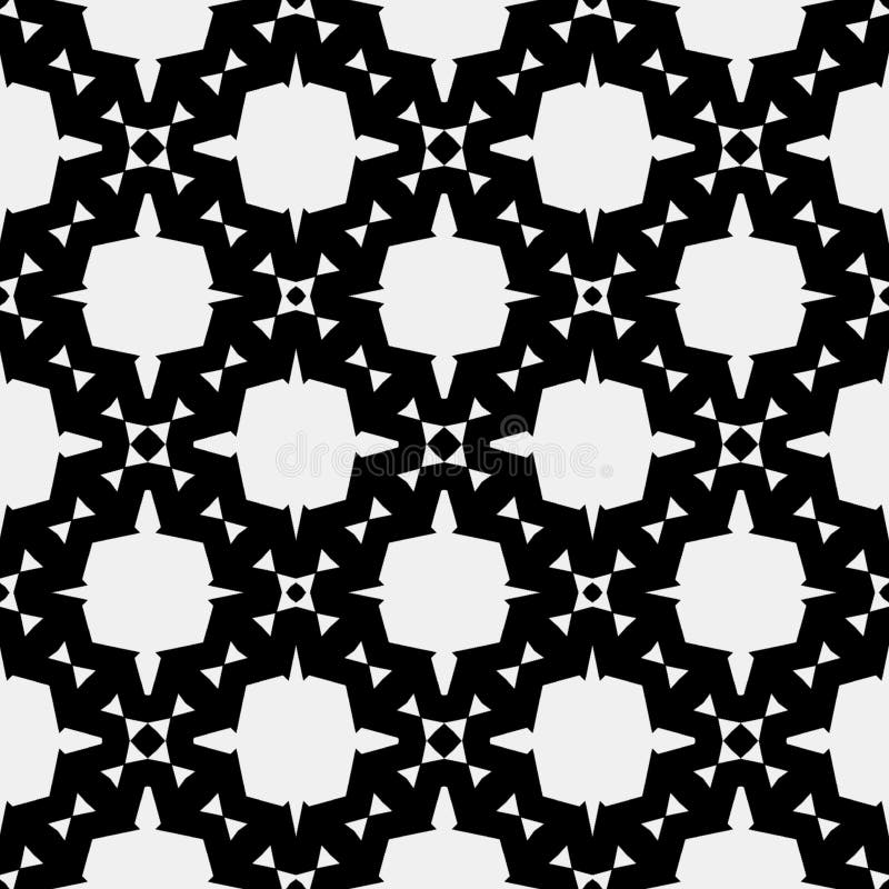 Black and white patterns stock illustration. Illustration of mosaic