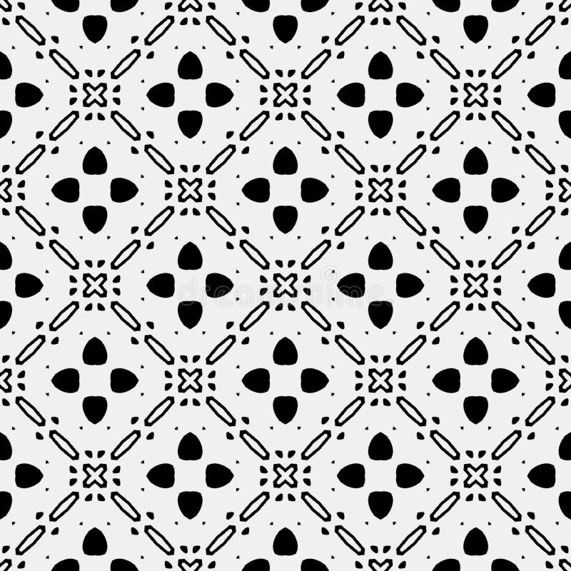Black and white patterns stock illustration. Illustration of simple