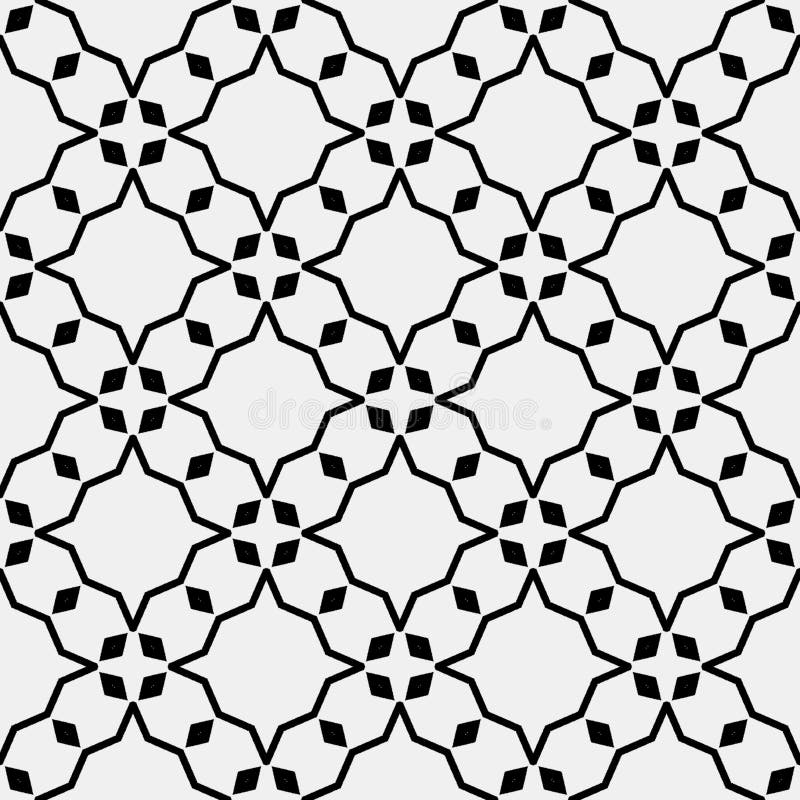Black and white patterns stock illustration. Illustration of retro