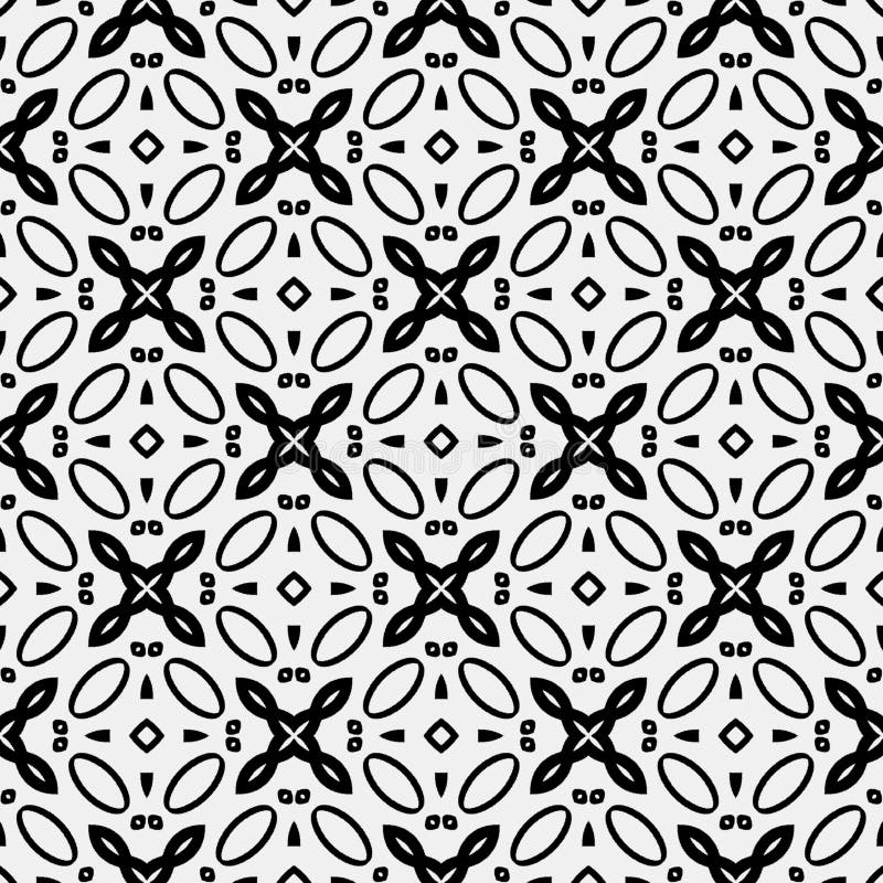 Black and white patterns stock illustration. Illustration of fabric