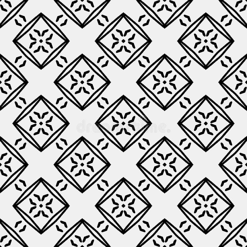 Black and white patterns stock illustration. Illustration of decor