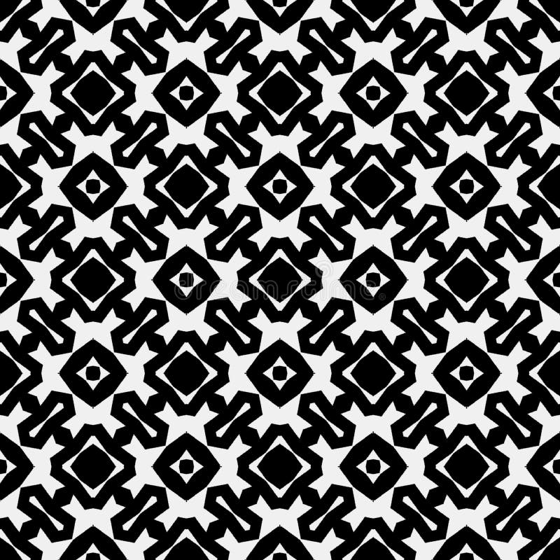 Black and white patterns stock illustration. Illustration of snowflakes