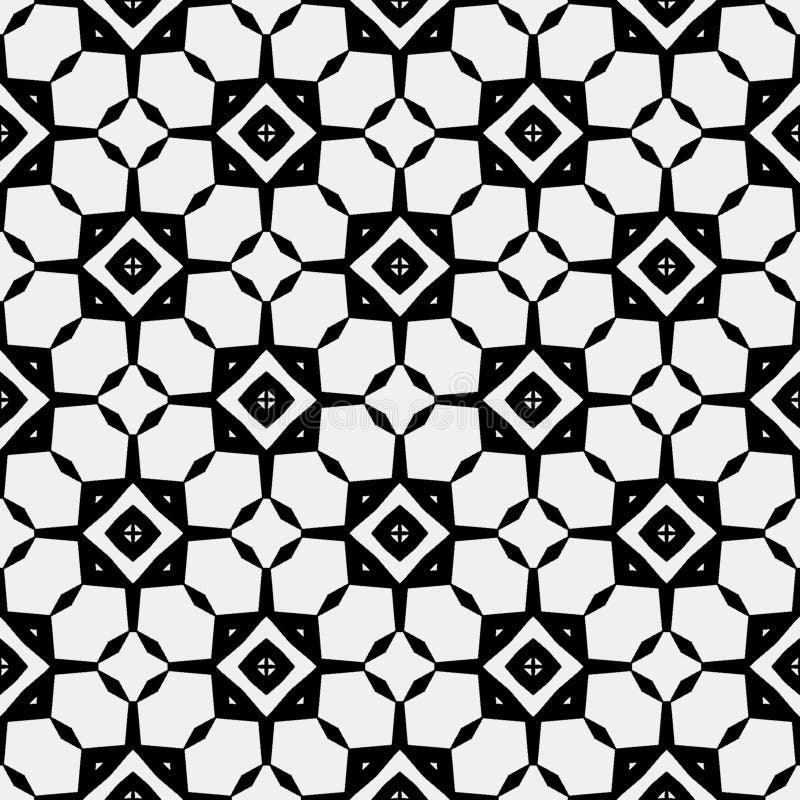 Black and white patterns stock illustration. Illustration of retro