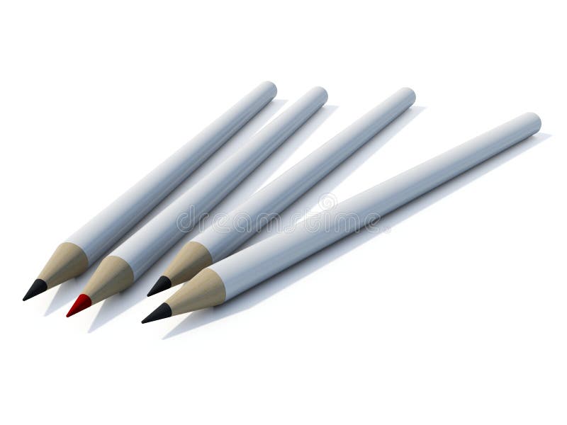 Black and white pencil stock illustration. Illustration of white - 5062229