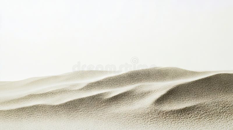 A black and white photo of a sand dune in the desert stock photography
