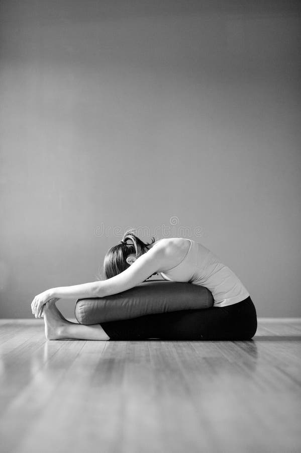 Black And White Photography Restorative Yoga Woman