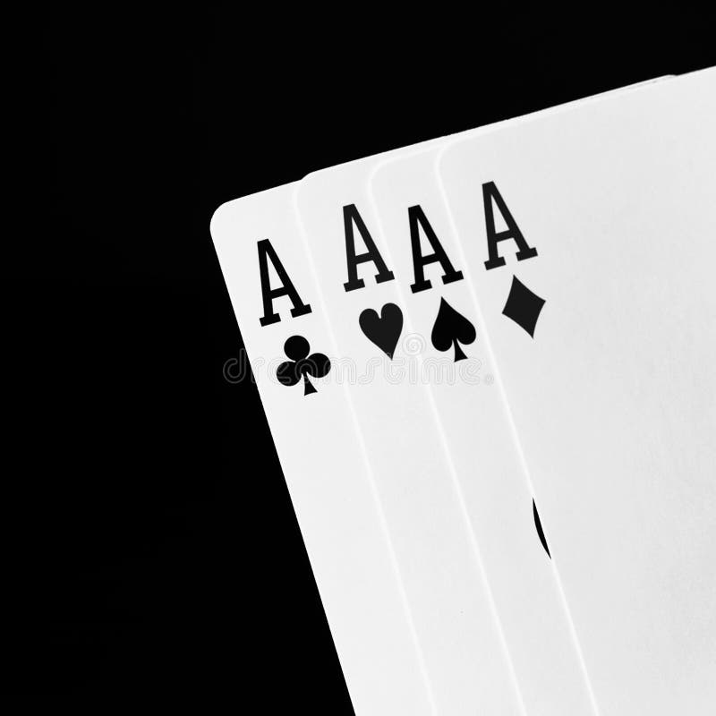 Black and White Playing Cards. Stock Photo - Image of lucky, betting