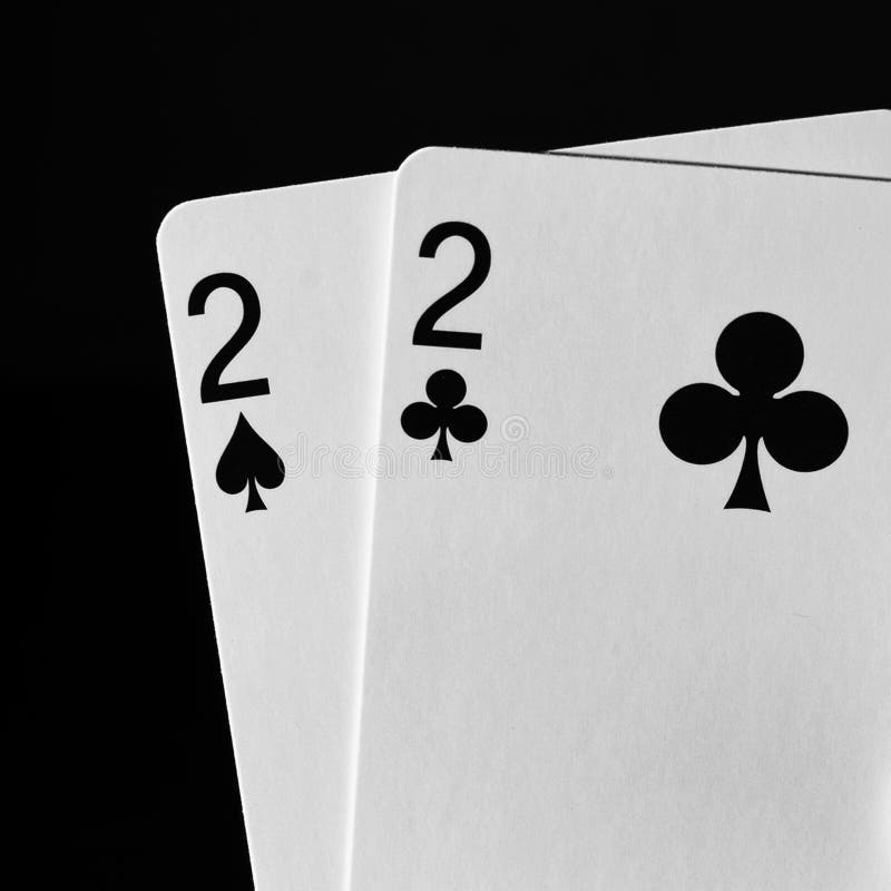 Black and White Playing Cards. Stock Image - Image of game, gamble