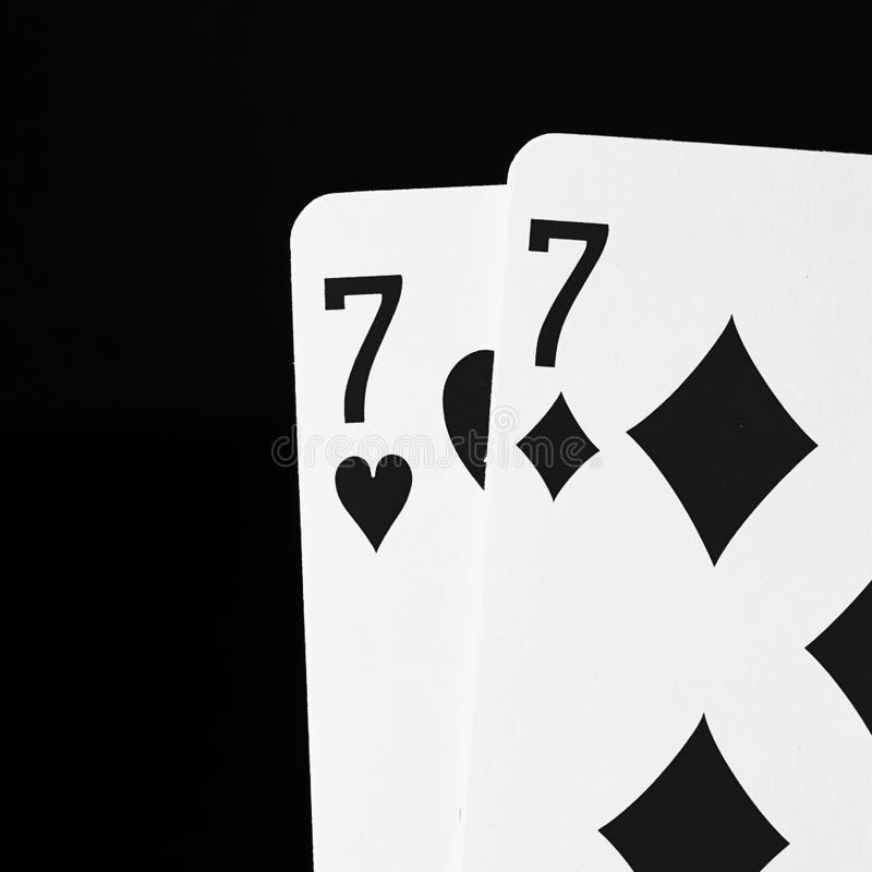 Black and White Playing Cards. Stock Image - Image of black, gamble